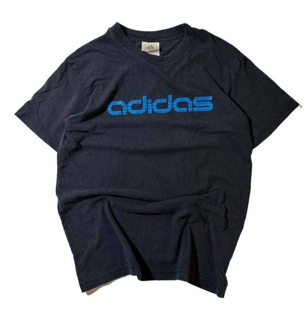 Y2K VTG 2000s Adidas Logo T-Shirt Black Men’s S